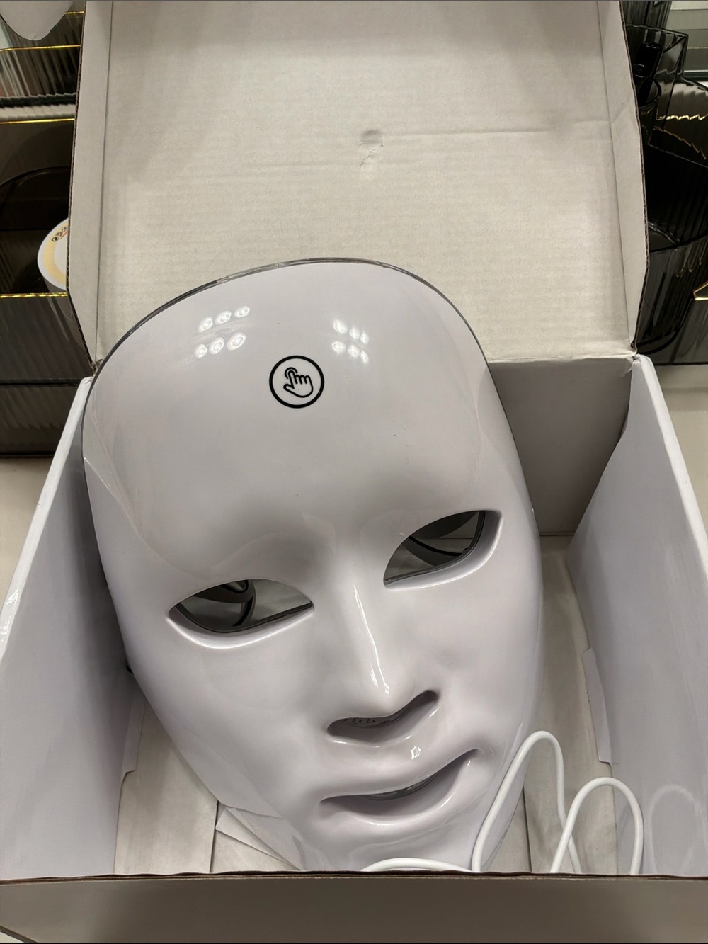 White LED Facial Mask for Women Skincare